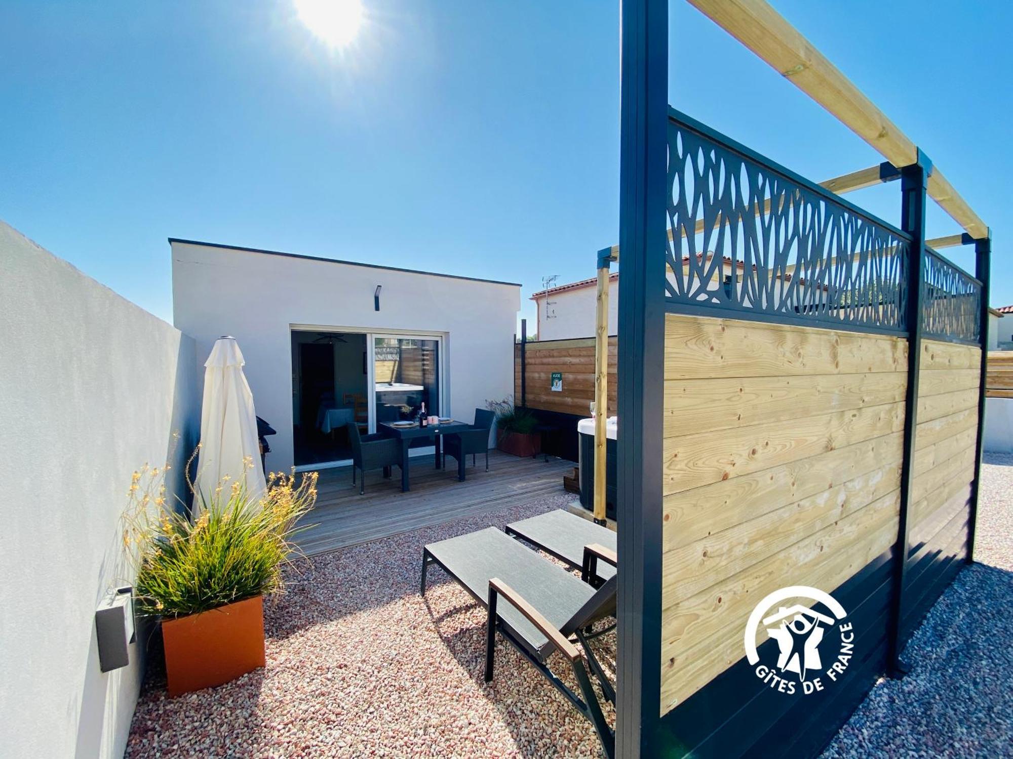 Gite & Spa Le Villemachois - 4 Etoiles - Jacuzzi Couvert - Calme Et Independant - Clim - Parking - 5 Min Carcassonne Villemoustaussou Eksteriør billede